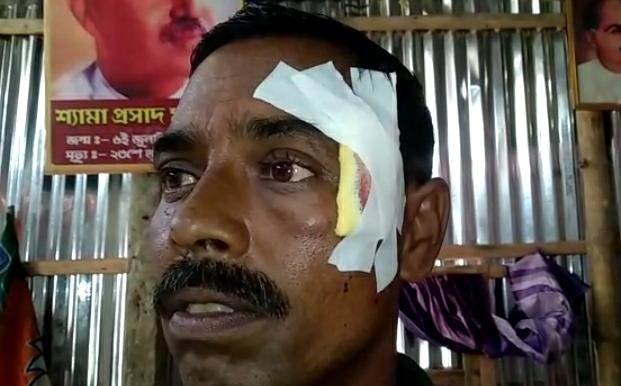 tmc attack on bjp in coochbehar